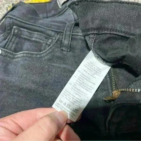 Madewell Petite 10" High-Rise Skinny Jeans in Black Women's Size 25p - Picture 8 of 10